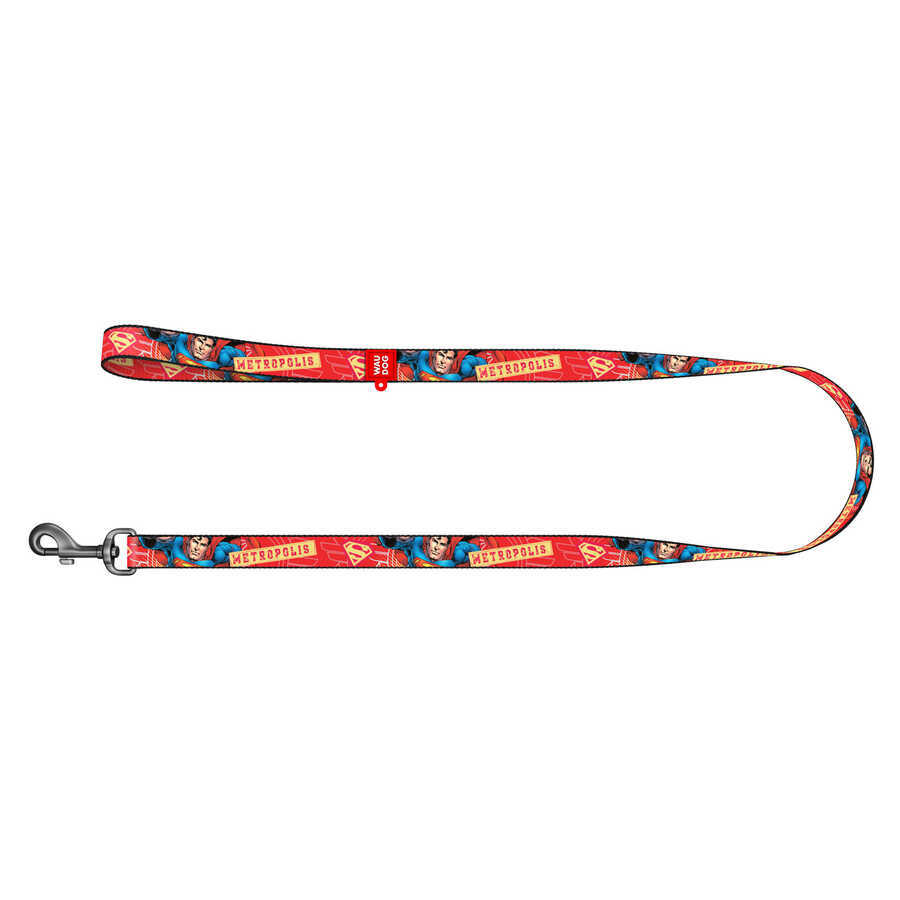 0120-2010 WAUDOG Nylon dog leash "Superhero" design, W 20 mm, L 122 cm