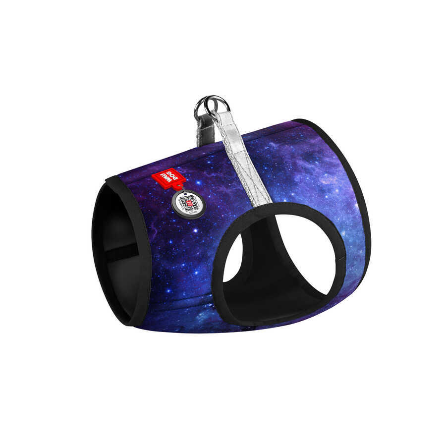2905-0148 WAUDOG Clothes soft dog harness with QR-passport, "NASA21" design, S1 B 40-45 cm, C 29- 31 cm