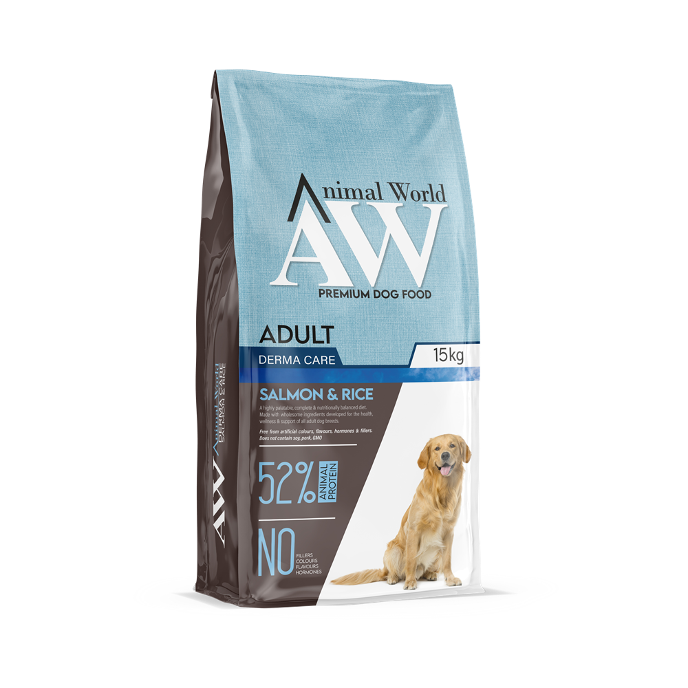 Animal World Somonlu ve Pirinçli Köpek Maması 15 Kg