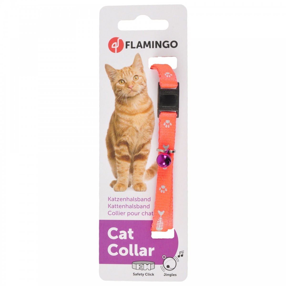 Karlıe Kedi Tasması Çıng. 30cm Pembe