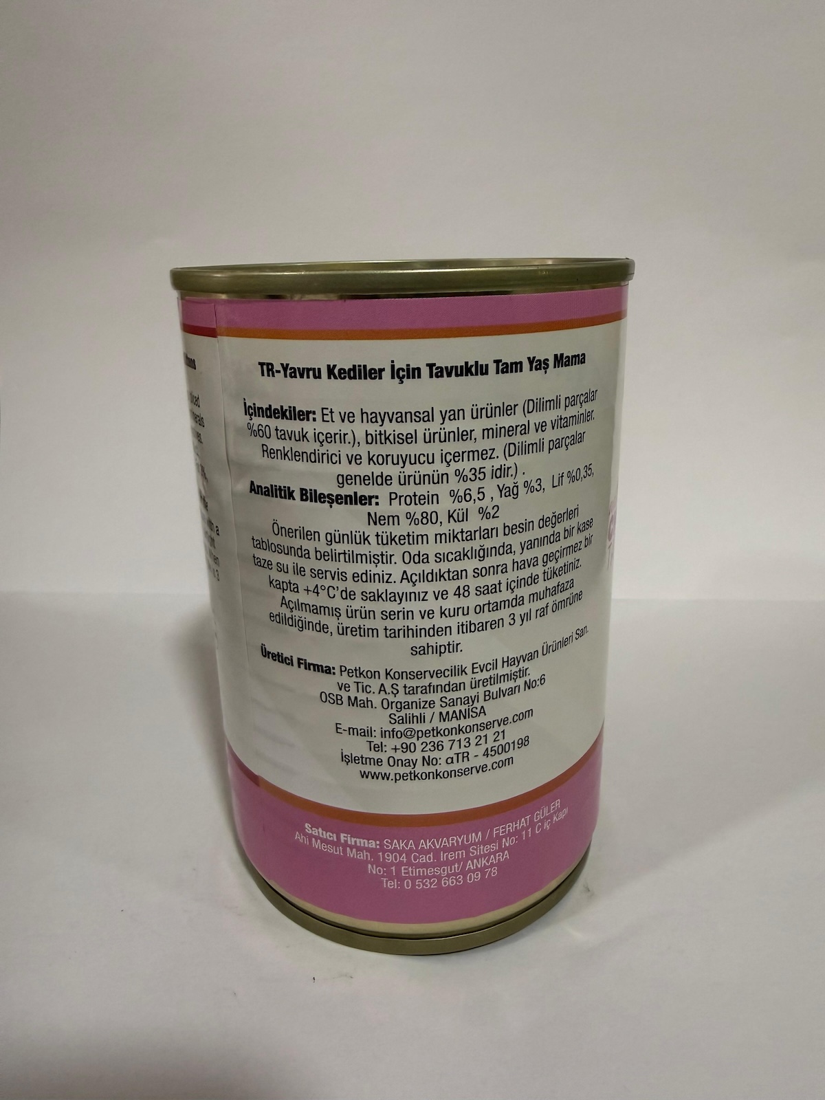 BARAKA YAVRU TAVUK ETLİ KEDİ KONSERVE 410 GR BARAKA YAVRU TAVUK ETLİ KEDİ KONSERVE 410 GR