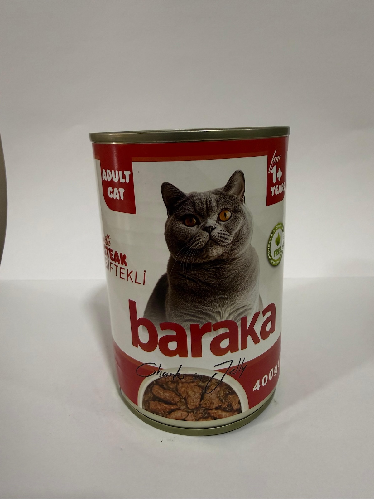 Baraka Biftekli Kedi Konservesi 400 Gr Baraka Biftekli Kedi Konservesi 400 Gr
