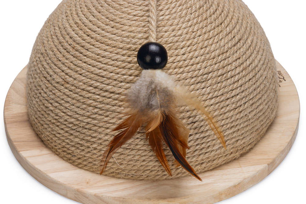 Beeztees DBL Kedi Tırmalama ve Oyuncağı, 34,5x34,5x18cm