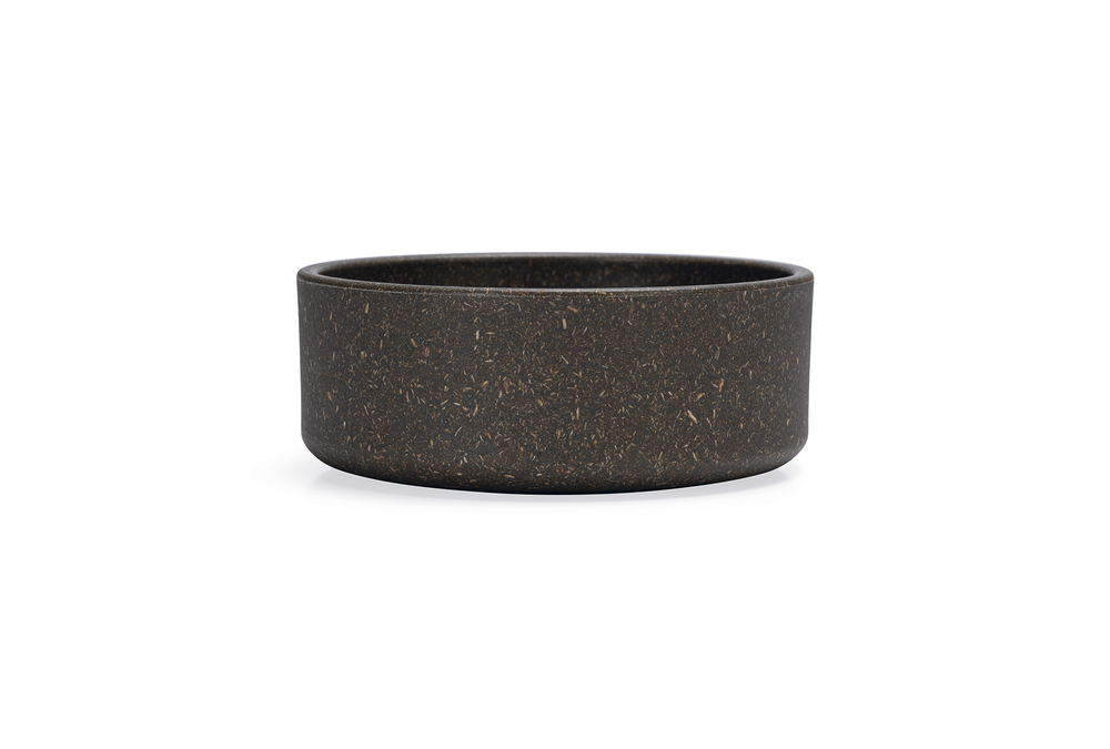 Beeztees DBL Köpek Mama Su Kabı, Bambu, Antrasit, 12cm, 300ml