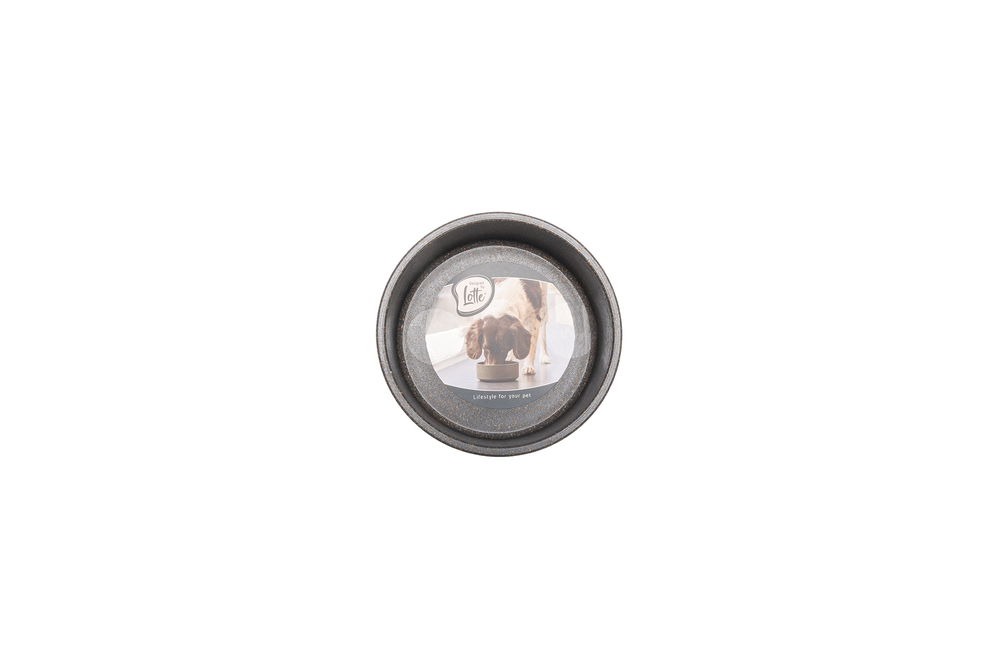 Beeztees DBL Köpek Mama Su Kabı, Bambu, Antrasit, 12cm, 300ml