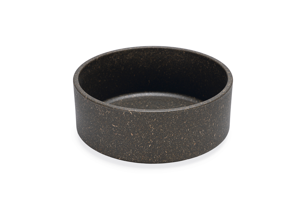 Beeztees DBL Köpek Mama Su Kabı, Bambu, Antrasit, 14cm, 410ml