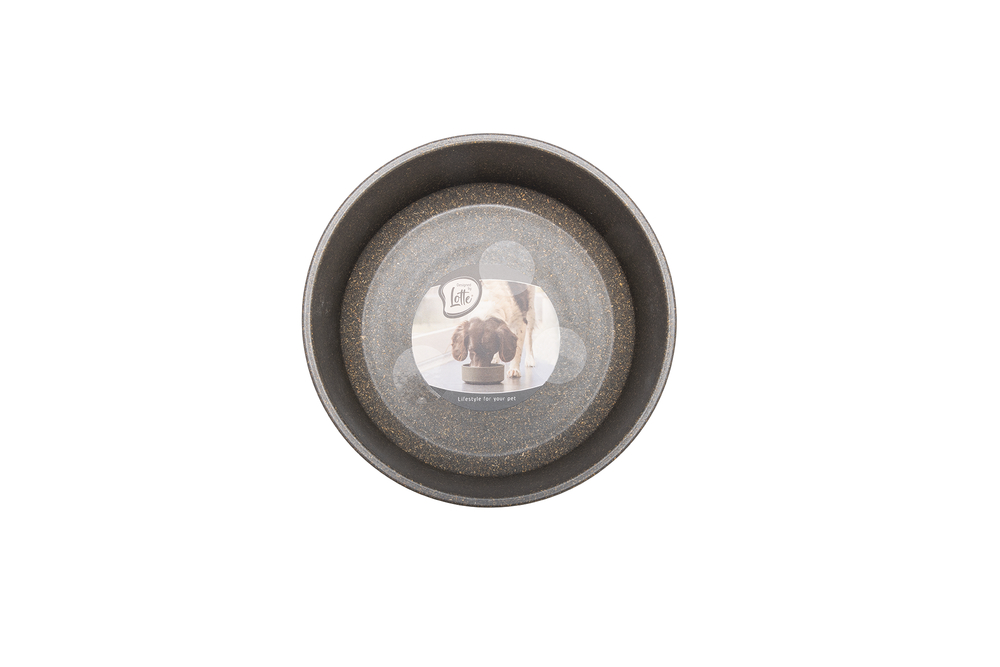 Beeztees DBL Köpek Mama Su Kabı, Bambu, Antrasit, 17cm, 800ml