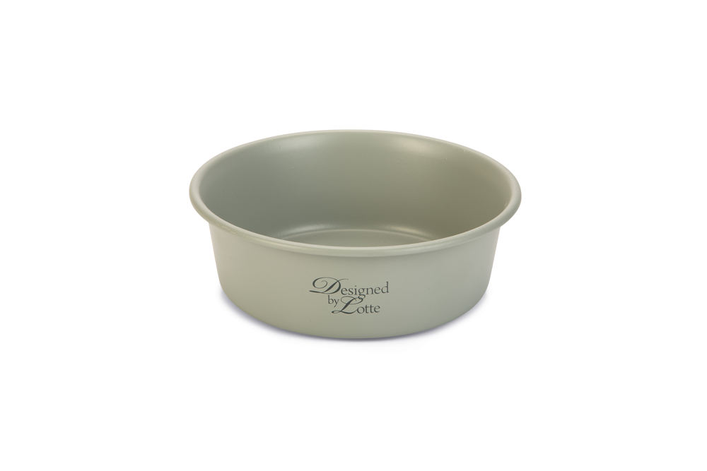 Beeztees DBL Köpek Mama Su Kabı, Mat Gri Paslanmaz Çelik, 16cm, 940ml