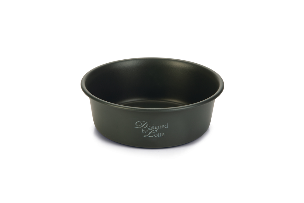 Beeztees DBL Köpek Mama Su Kabı, Mat Siyah Paslanmaz Çelik, 16cm, 940ml