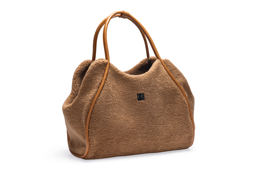 Beeztees DBL Köpek Taşıma Çantası, Yıkanabilir, 6,5Kg'ye kadar, Sütlü Kahve, 43x15x35cm