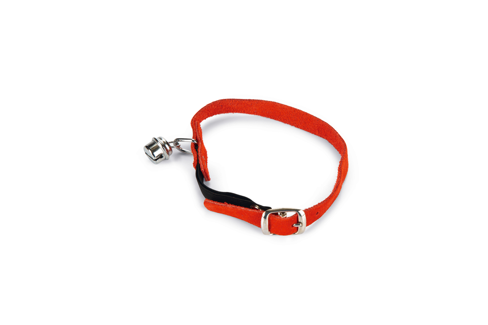Beeztees Kedi Boyun Tasması, Süet, Kırmızı, 24-29cm