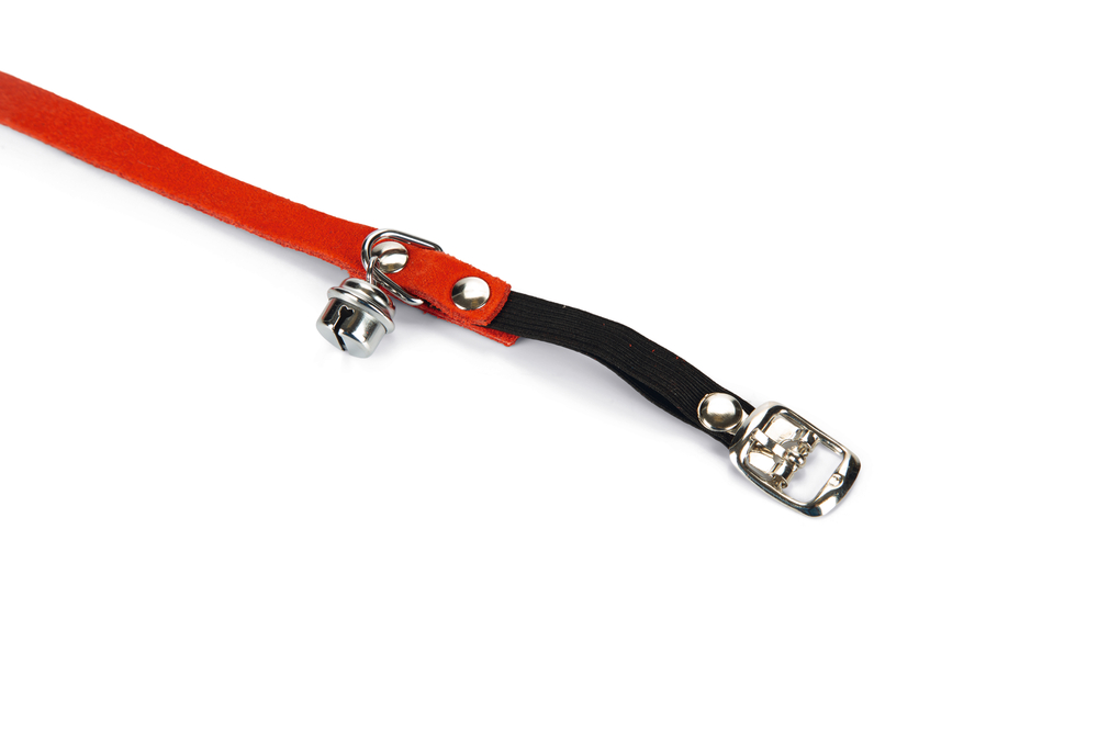Beeztees Kedi Boyun Tasması, Süet, Kırmızı, 24-29cm