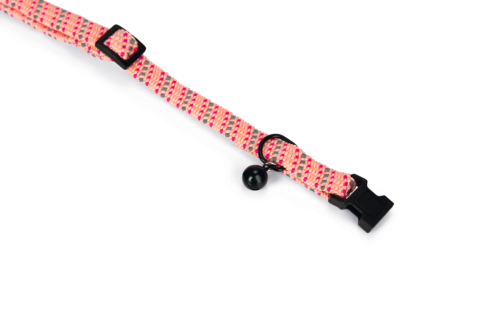 Beeztees Kedi Boyun Tasması, Zilli, Pembe, 24,5-33cm