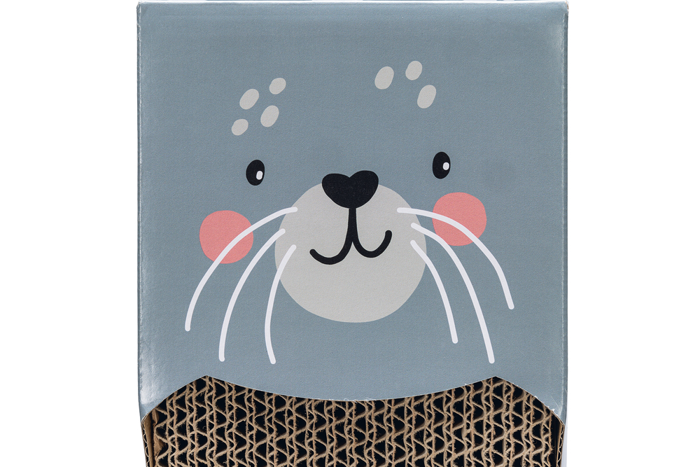 Beeztees Kedi Karton Tırmalama, Mavi, 45cm