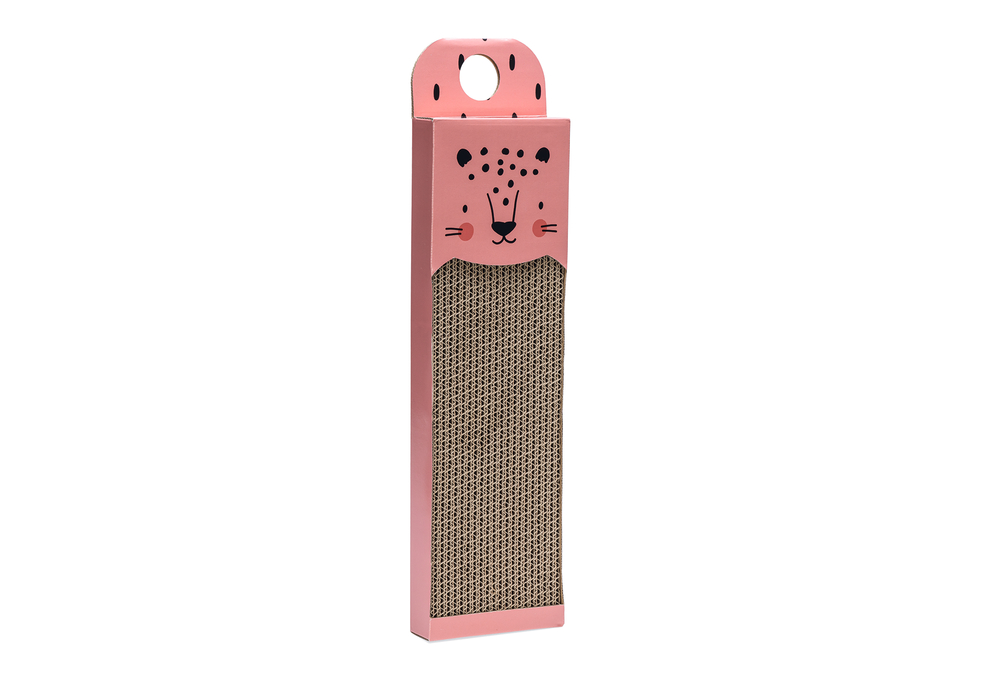 Beeztees Kedi Karton Tırmalama, Pembe, 45cm