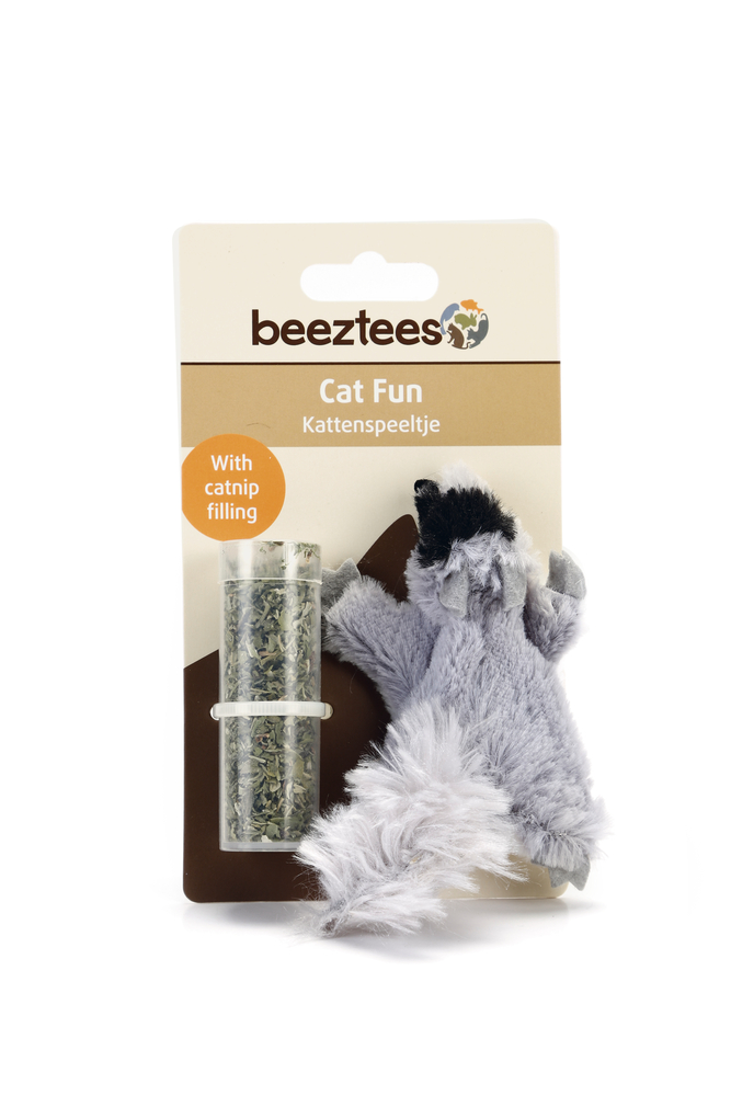 Beeztees Kedi Oyuncağı, Sincap, Kediotlu, Peluş, 14cm