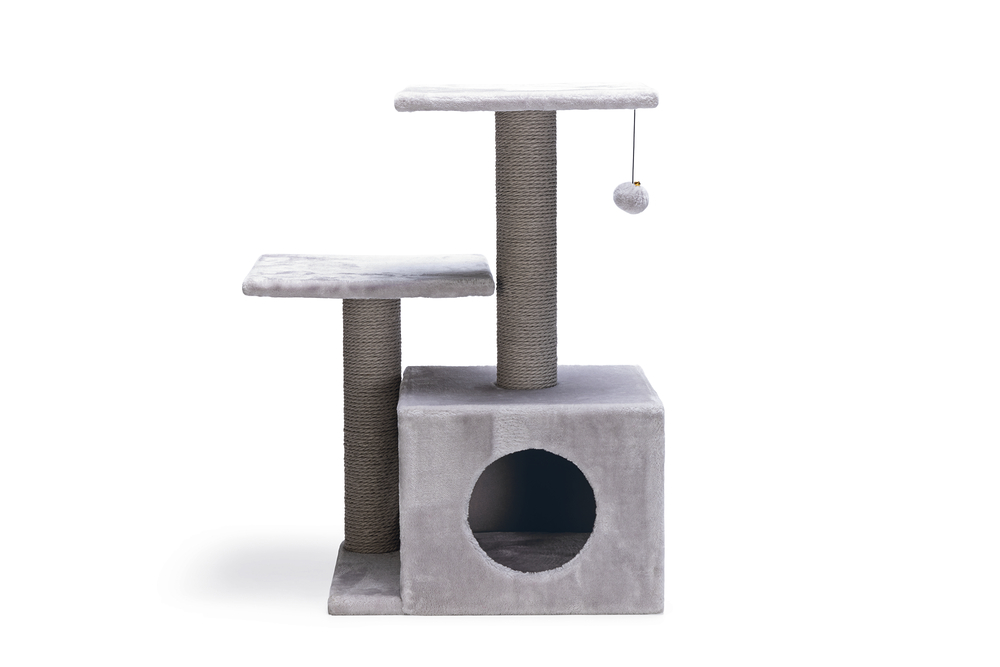 Beeztees Kedi Tırmalama, Gri, 45x34x70cm