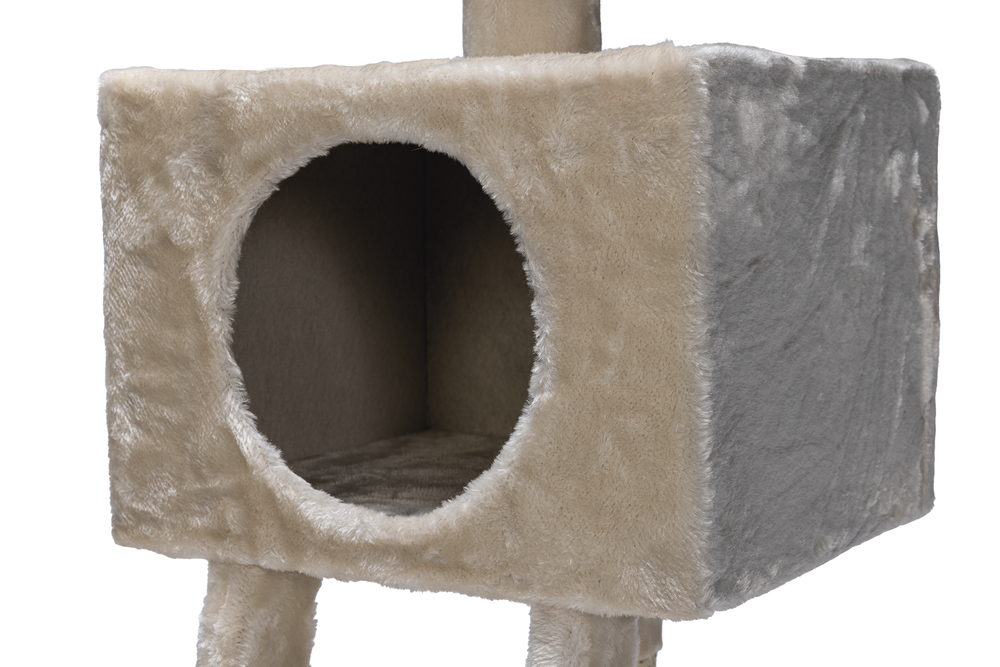 Beeztees Kedi Tırmalama, Krem, 40x35x82x110cm