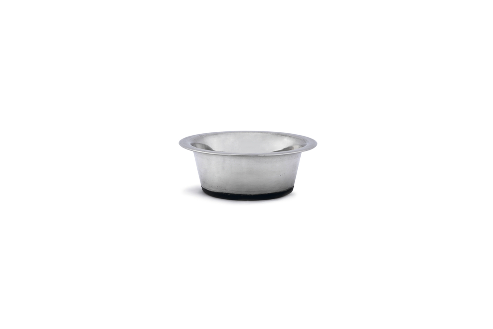 Beeztees Köpek Mama Su Kabı, Kaymaz Tabanlı, Paslanmaz Çelik, 13cm, 450ml