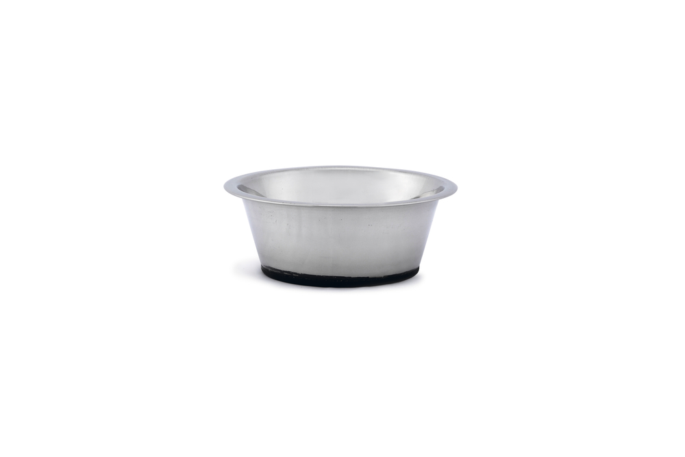 Beeztees Köpek Mama Su Kabı, Kaymaz Tabanlı, Paslanmaz Çelik, 16cm, 900ml