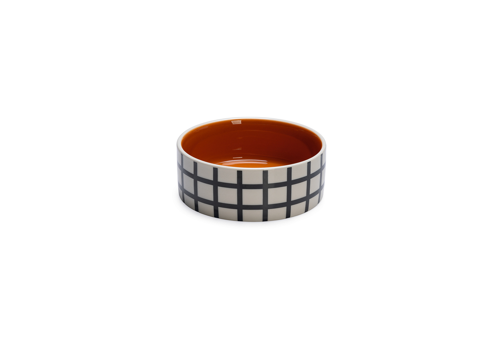 Beeztees Köpek Mama Su Kabı, Seramik, Kiremit Beyaz, 13,5cm, 500ml