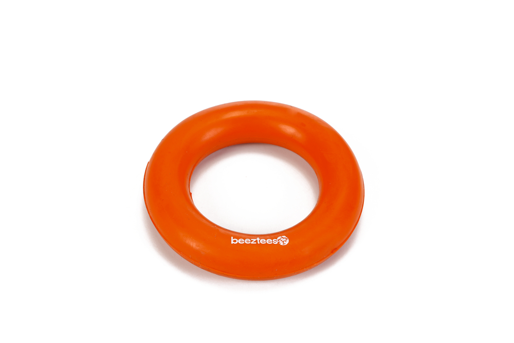 Beeztees Köpek Oyuncağı, İçi Dolu Halka, Kauçuk, Turuncu, 9cm
