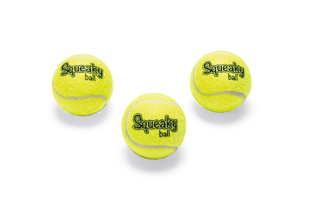 Beeztees Köpek Oyuncağı, Sesli, Tenis Topu, Sarı, 3 Adet, 5cm