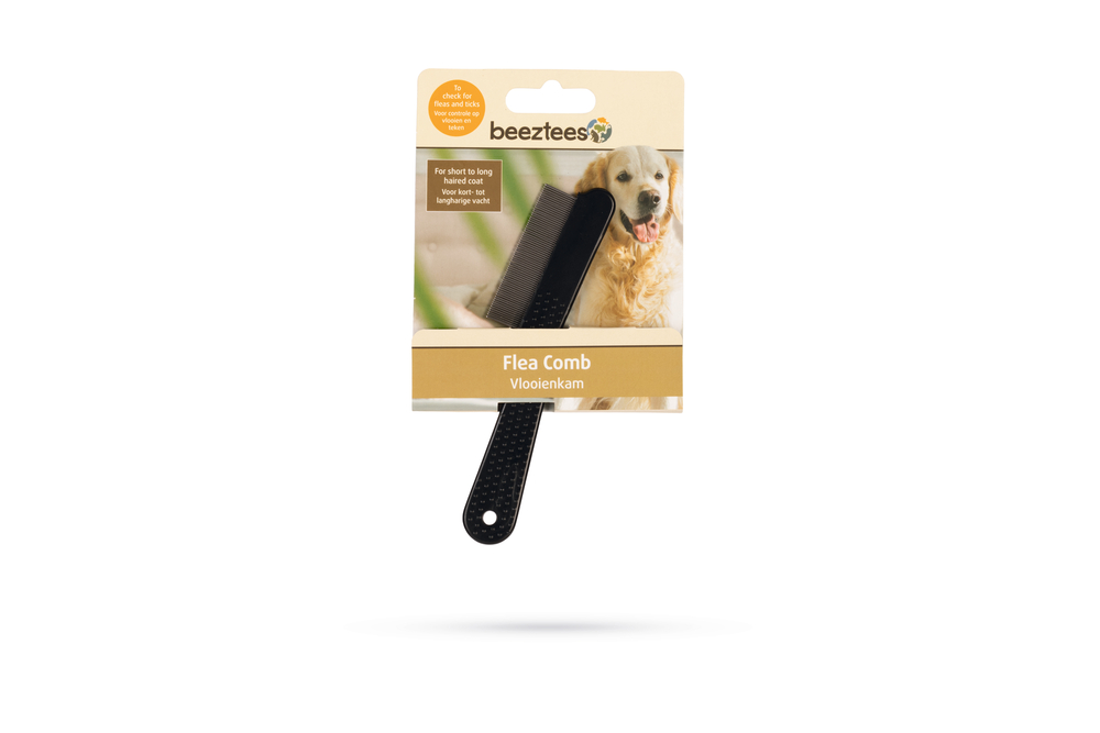 Beeztees Köpek Pire Tarağı, Siyah, 14cm, 14x2,5x0,5cm