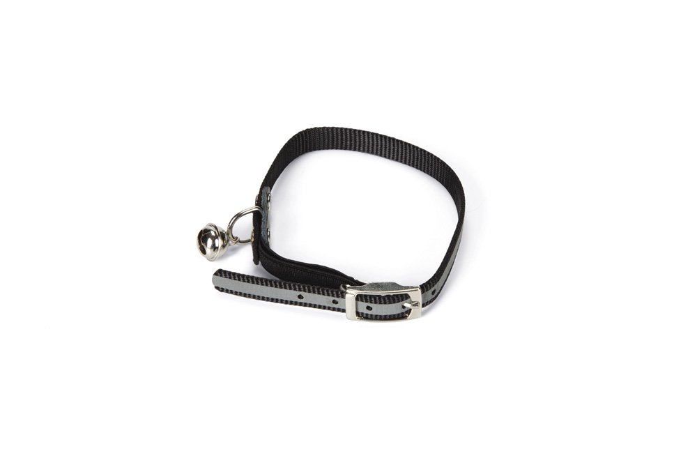 Beeztees Kedi Boyun Tasması, Fosforlu Siyah, 24,5-29,5cm