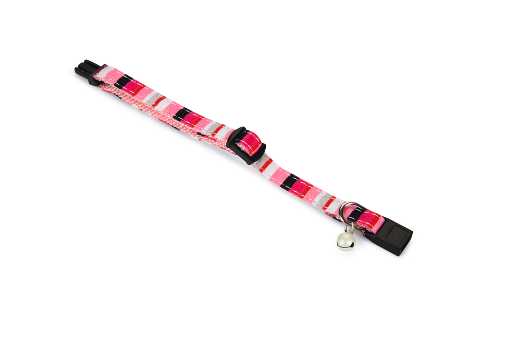 Beeztees Yavru Kedi Boyun Tasması, Zilli, Pembe, 16-32cm
