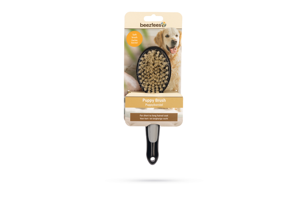 Beeztees Yavru Köpek Fırçası, Siyah Gri, 23cm