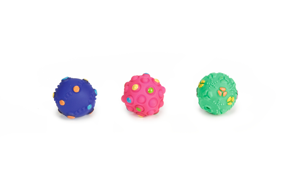 Beeztees Yavru Köpek Oyuncağı, Top, Vinyl, Çeşitli Renklerde, S, 5cm