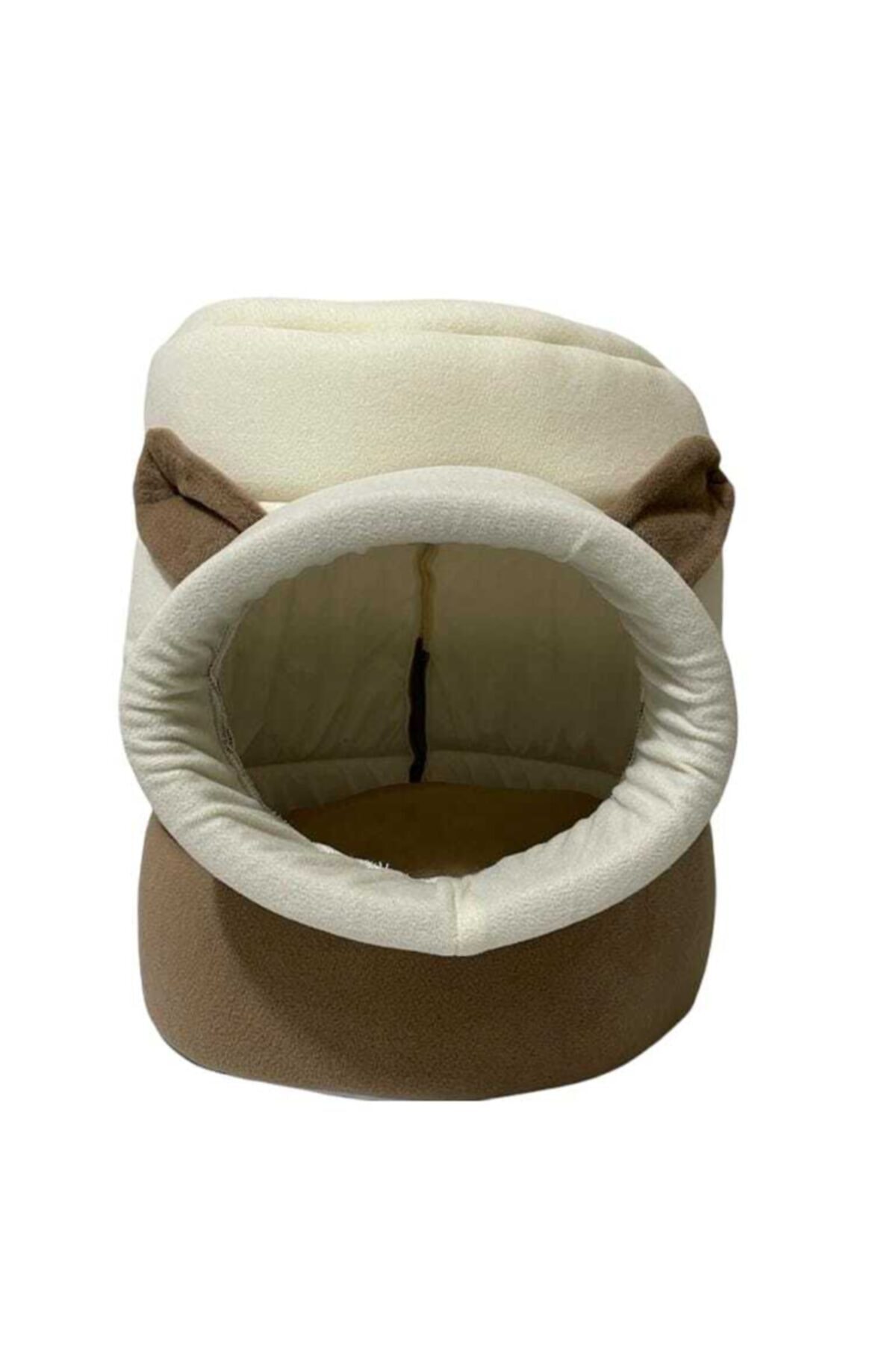 Bej Kutu Kedi Yatağı Yuvası Yıkanabilir 40x40 Cm Bej Kutu Kedi Yatağı Yuvası Yıkanabilir 40x40 Cm