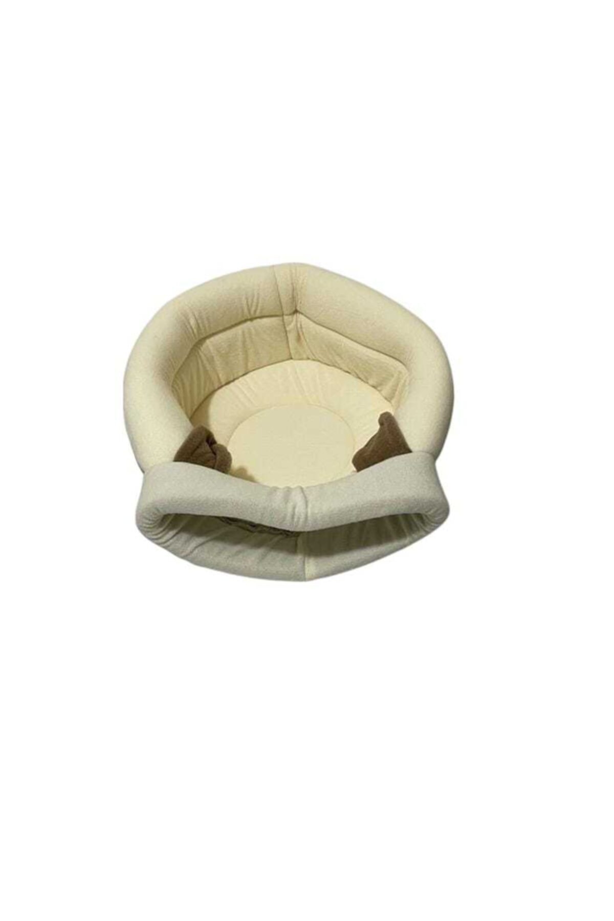 Bej Kutu Kedi Yatağı Yuvası Yıkanabilir 40x40 Cm Bej Kutu Kedi Yatağı Yuvası Yıkanabilir 40x40 Cm
