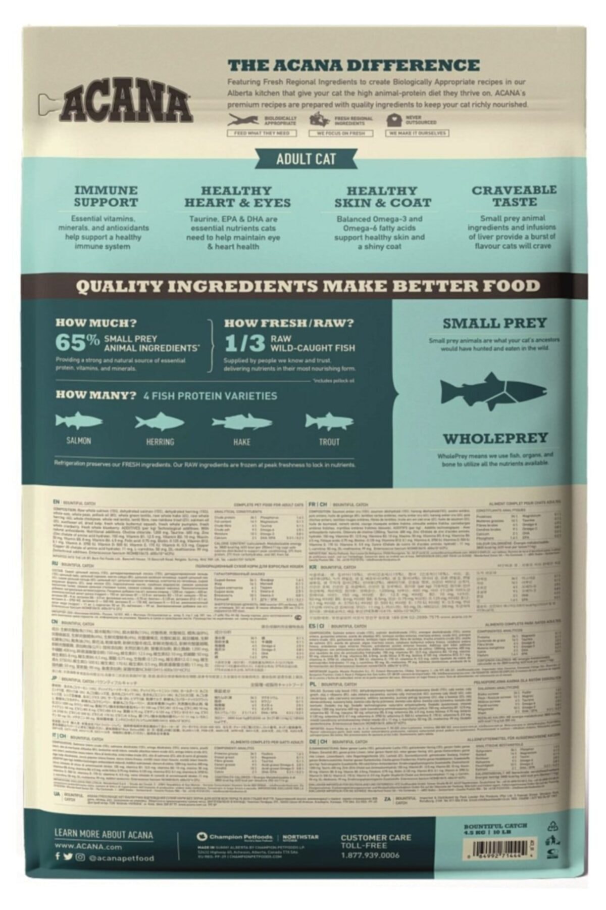 ACANA Bountiful Catch Yetişkin Kedi Maması 4,5kg