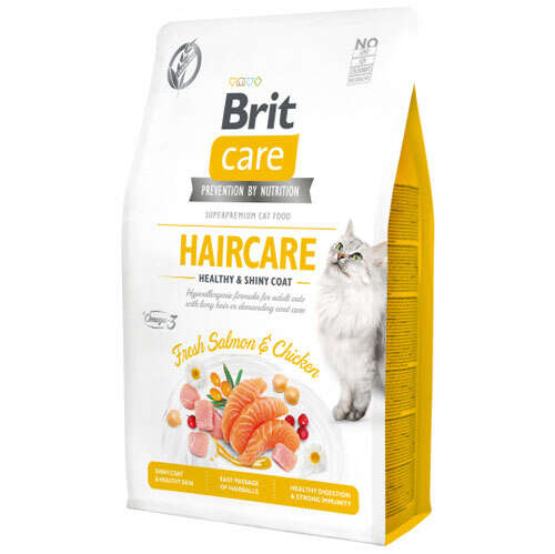 Brit Care Cat G-F Haircare Healthy Shiny Coat Fresh Salmon & Chicken 2 Kg Brit Care Cat G-F Haircare Healthy Shiny Coat Fresh Salmon & Chicken 2 Kg