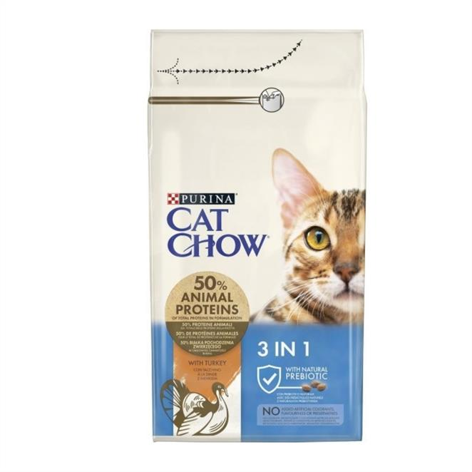 Cat Chow Feline 3İn1 Turkey - 1,5 Kg