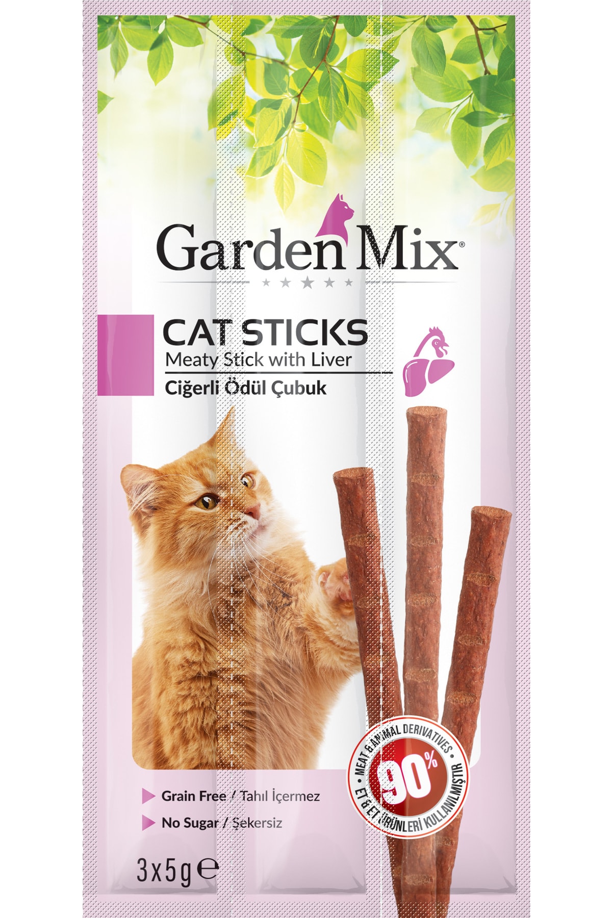 Gardenmix Ciğerli Kedi Stick Ödül 3*5g