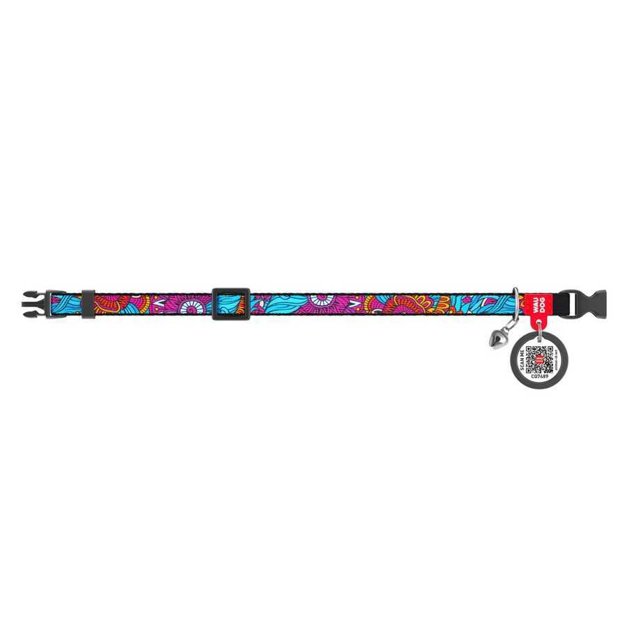 Collar QR Pasaportlu Kedi ve Ufak Irk Köpek Boyun Tasması 20-30 Cm 10 MM "Summer" (5267)