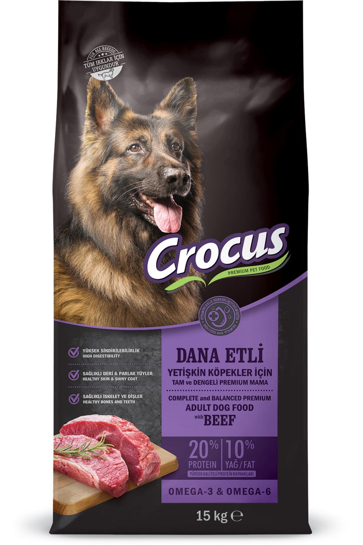Crocus Biftekli Pirinçli Yet. Köpek Maması 15 Kg Crocus Biftekli Pirinçli Yet. Köpek Maması 15 Kg
