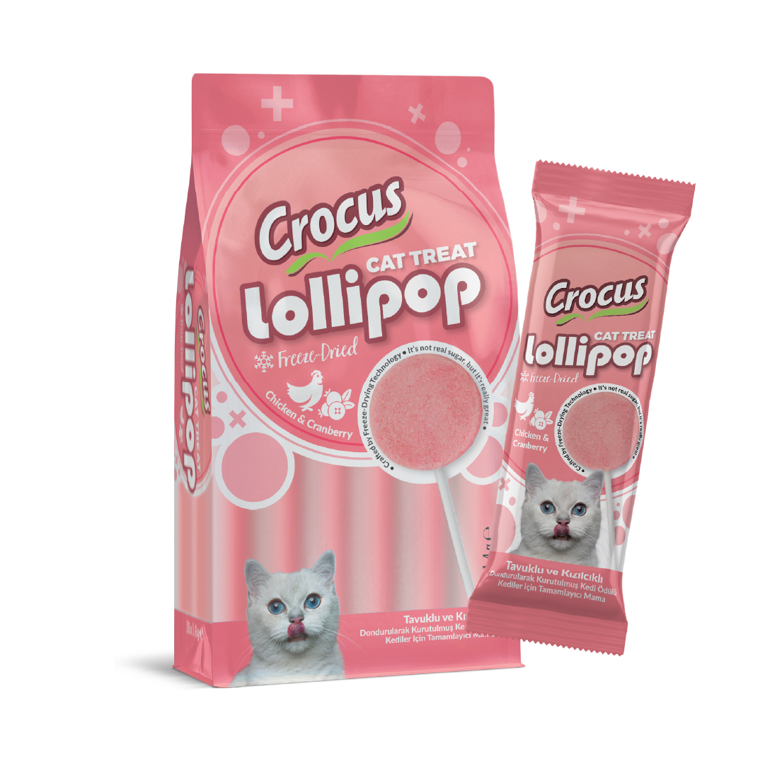 Crocus Tavuklu Ve Kızılcıklı Kedi Lolipop Crocus Tavuklu Ve Kızılcıklı Kedi Lolipop