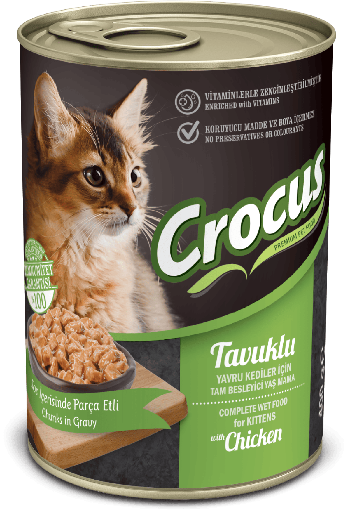 Crocus Yavru Kedi Tavuklu Yaş Mama 400g