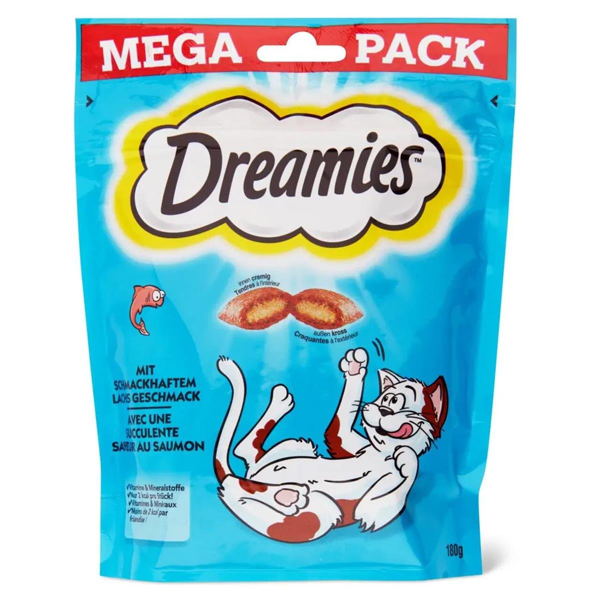 DREAMIES SOMONLU KEDİ ÖDÜLÜ - 180 GR DREAMIES SOMONLU KEDİ ÖDÜLÜ - 180 GR