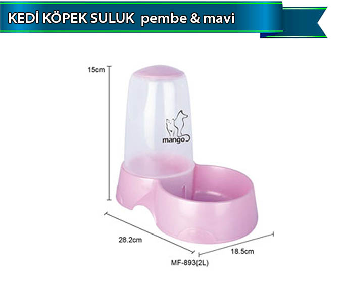 Dophin Kedi Köpek Suluk Pembe-mavi Dophin Kedi Köpek Suluk Pembe-mavi