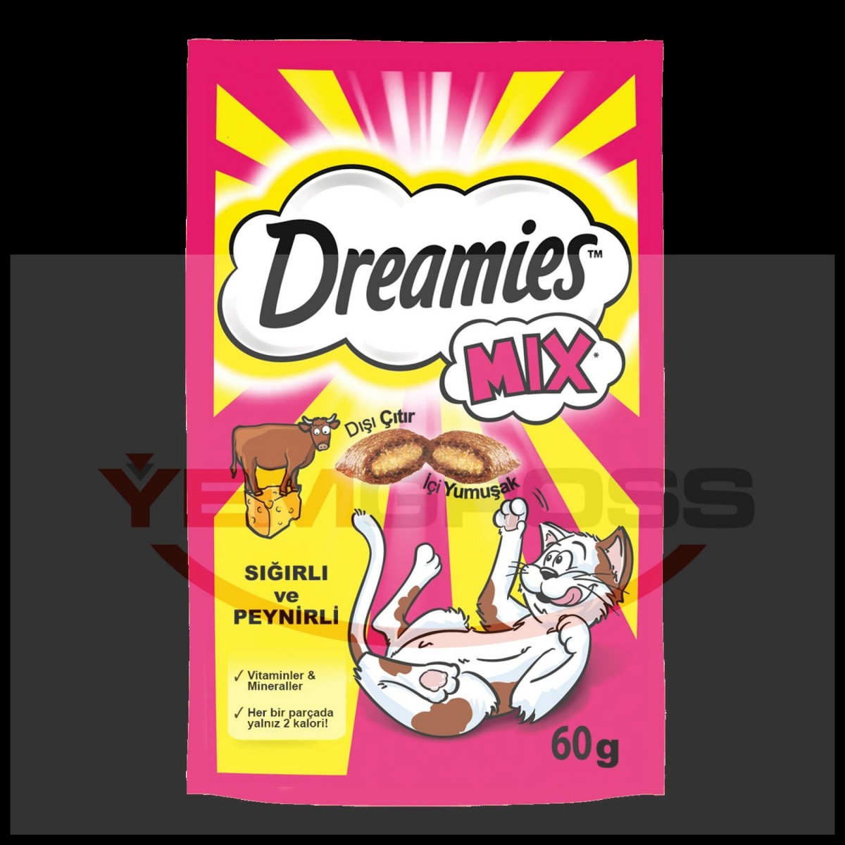 Dreamies Sığırlı&Peynirlı Kedi Ödülü - 60 Gr