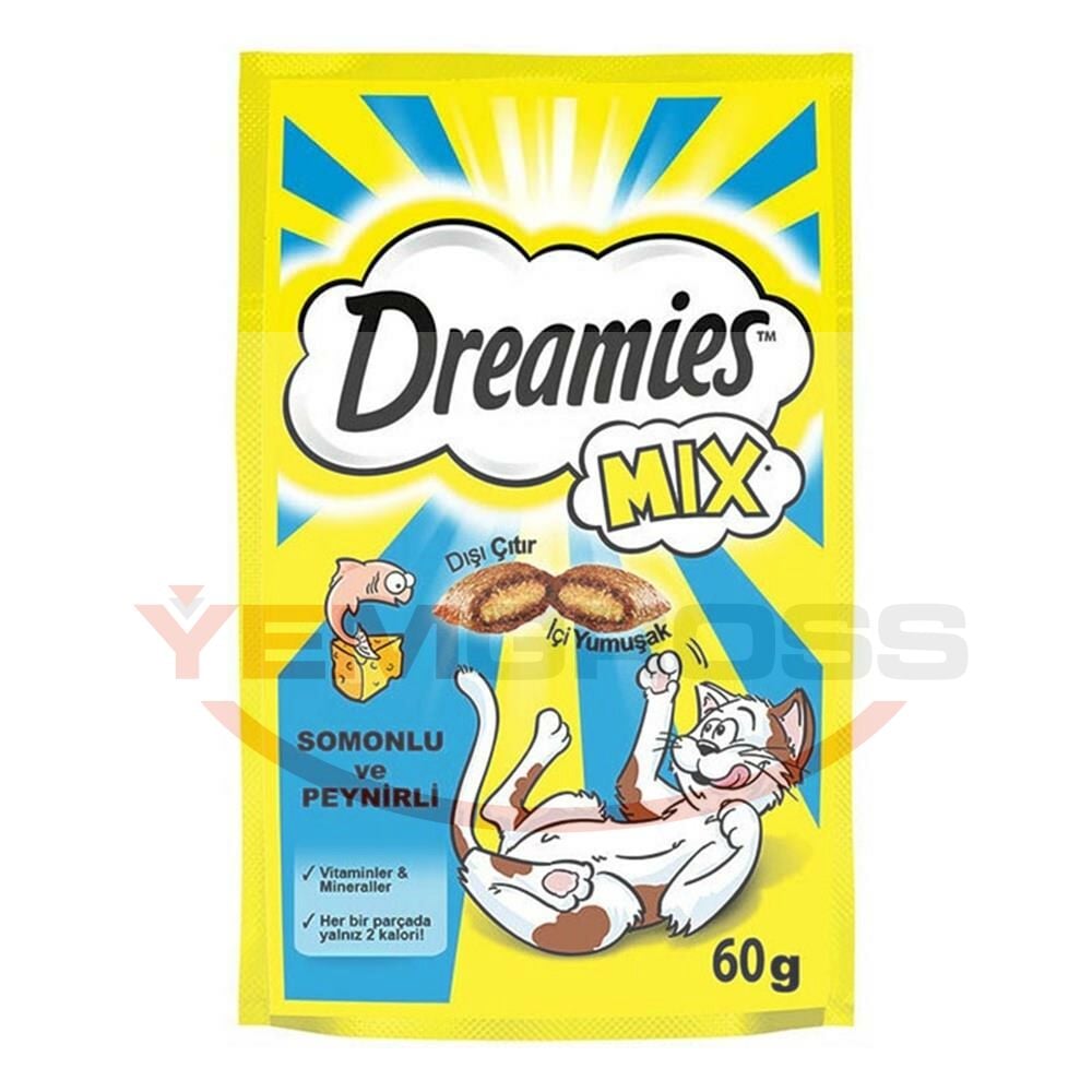 Dreamies Somonlu&Peynirlı Kedi Ödülü - 60 Gr