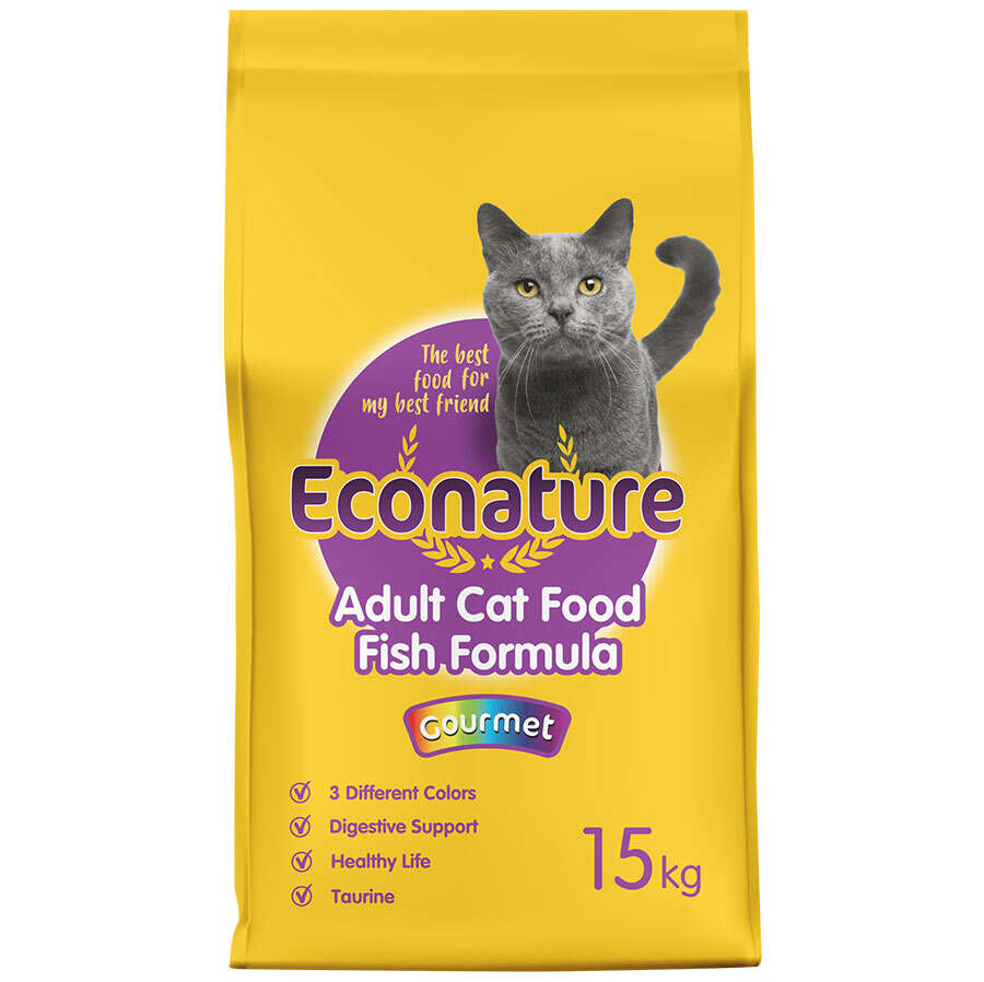 ECONATURE SYET.KEDI GURME 15KG SARI AMBALAJ ECONATURE SYET.KEDI GURME 15KG SARI AMBALAJ