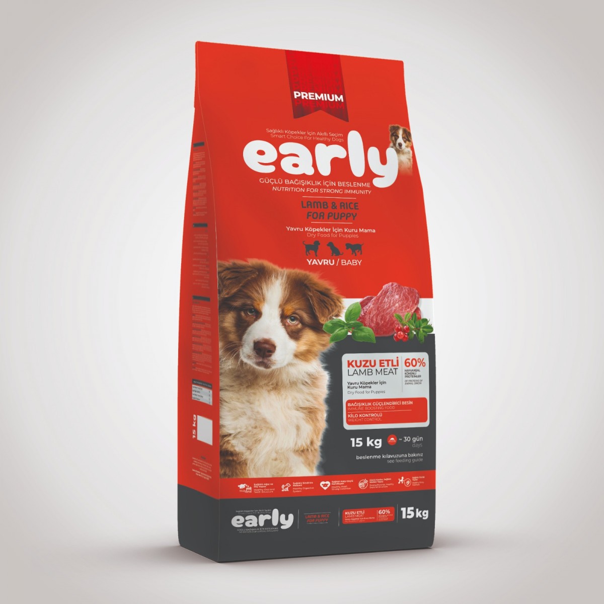 Early Yavru Kuzu Etli Köpek Maması 15 Kg Early Yavru Kuzu Etli Köpek Maması 15 Kg