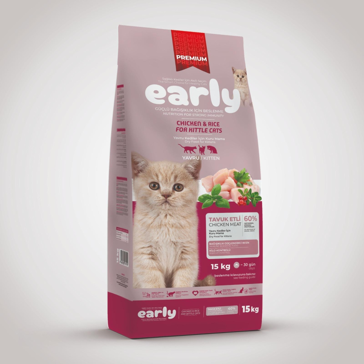 Early Yavru Tavuklu Kedi Maması 15 Kg Early Yavru Tavuklu Kedi Maması 15 Kg