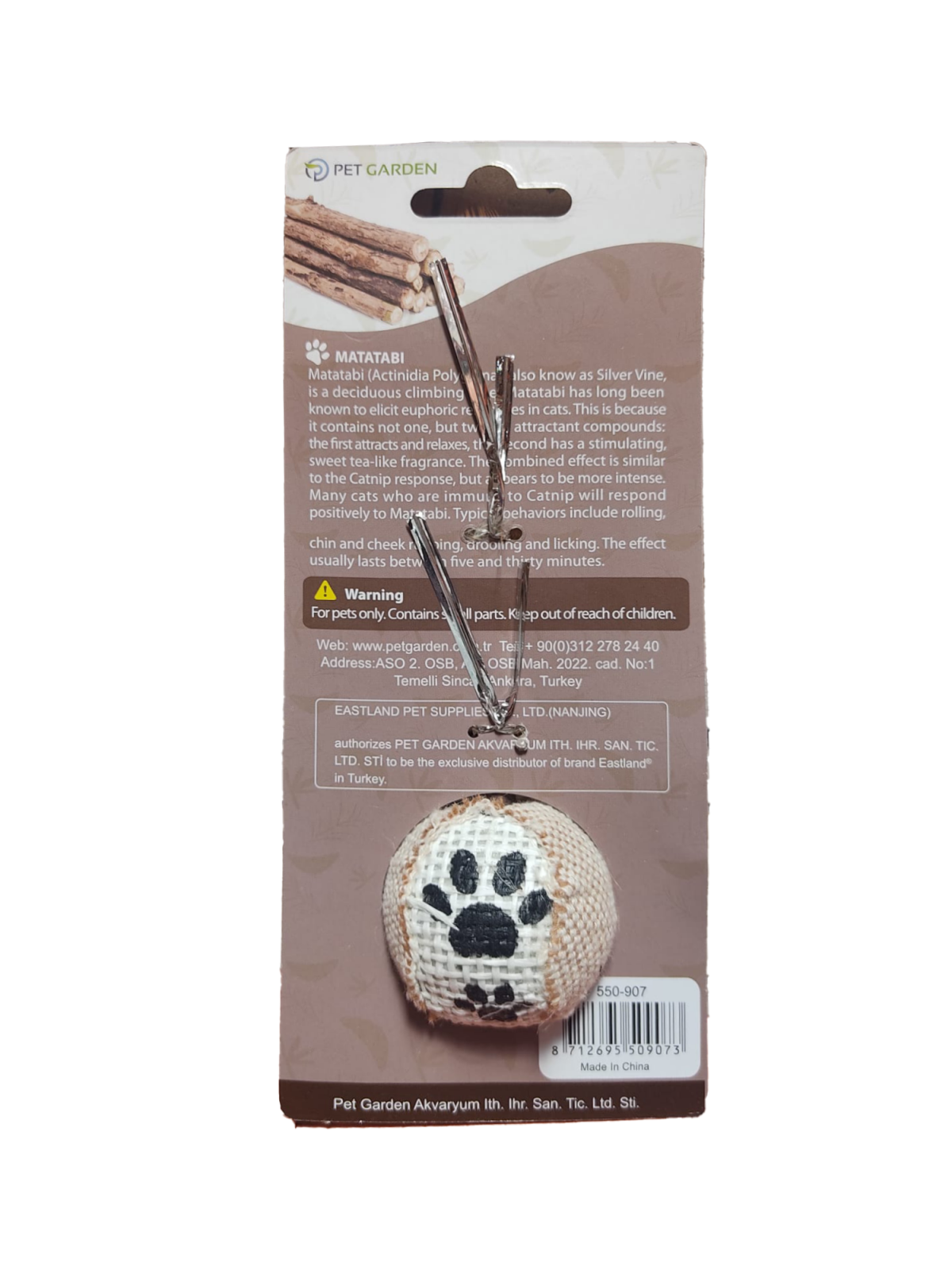 Eastland Matatabi Tüylü Toplu Kedi Oyuncağı 9 Cm Eastland Matatabi Tüylü Toplu Kedi Oyuncağı 9 Cm